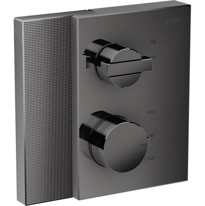 AXOR Edge Thermostatic Trim with Volume Control Diamond Cut