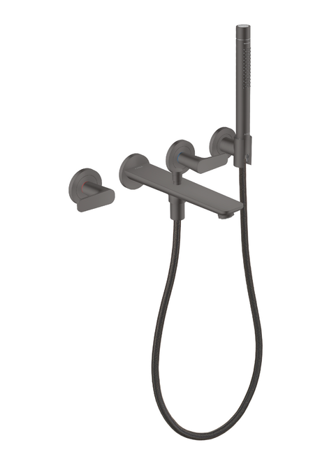 AXOR Citterio C 3-Hole Wall-Mounted Tub Filler with Handshower and Holder