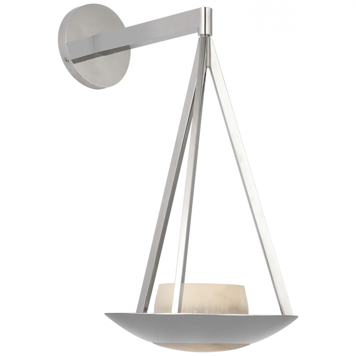 Visual Comfort Signature Divina Wall Sconce in Polished Nickel