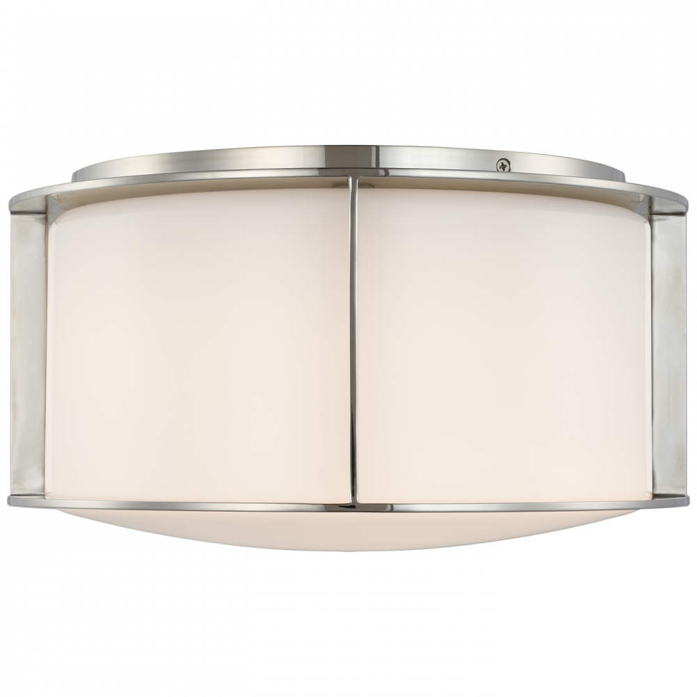 Visual Comfort Signature Phinn Ceiling Flush Light in Polished Nickel