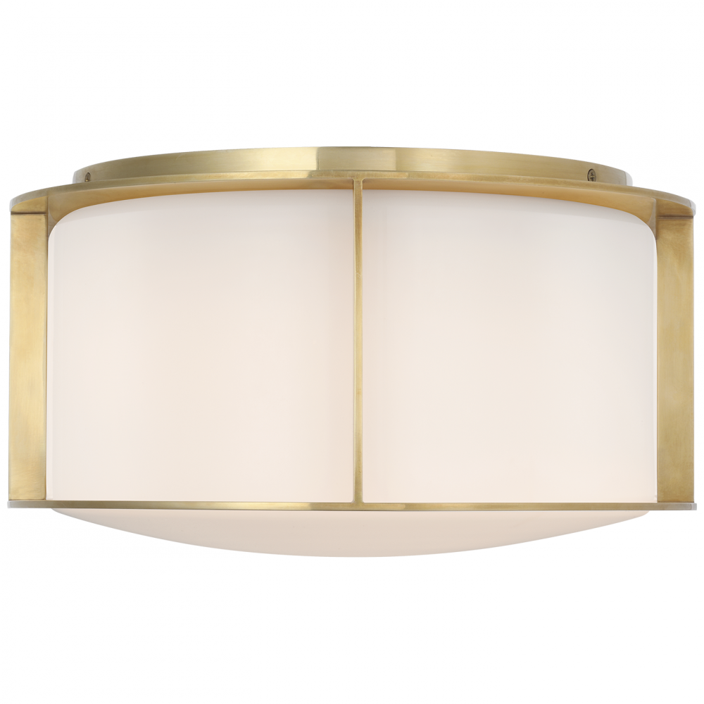 Visual Comfort Signature Phinn Ceiling Flush Light in Soft Brass