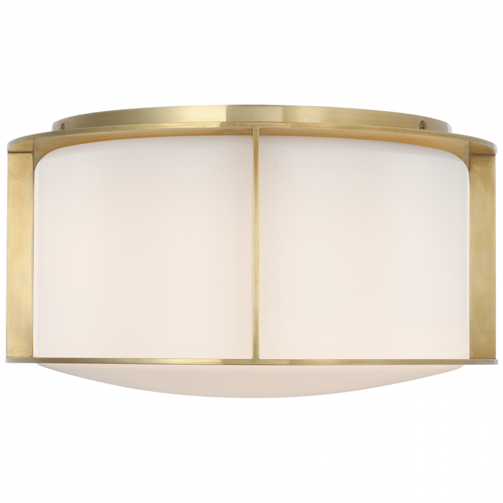 Visual Comfort Signature Phinn Ceiling Flush Light in Soft Brass