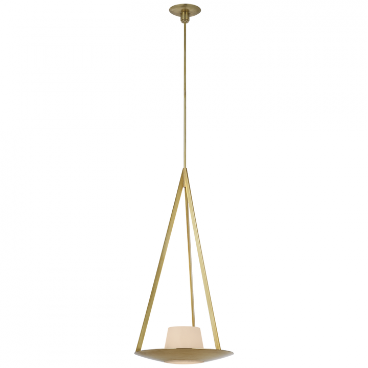 Visual Comfort Signature Divina Pendant in Soft Brass