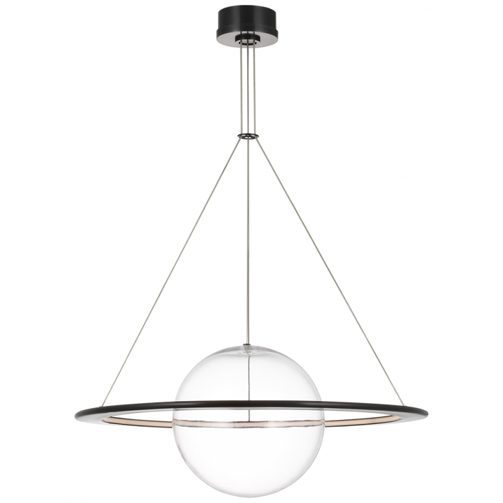 Visual Comfort Signature Cosmos Ring Chandelier in Bronze