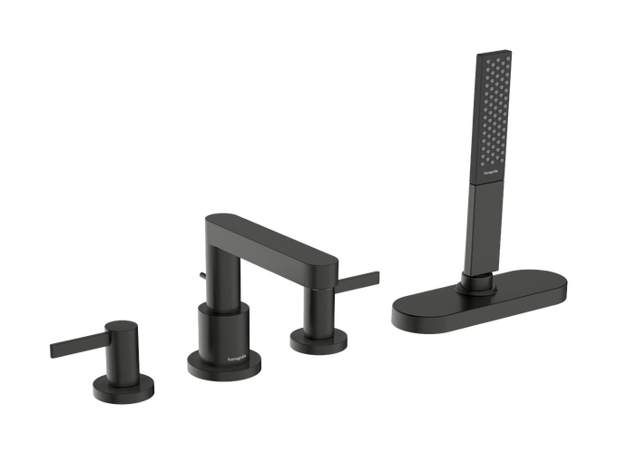 Hansgrohe Finoris 4-Hole Roman Tub Set Trim with 1.75 GPM Handshower