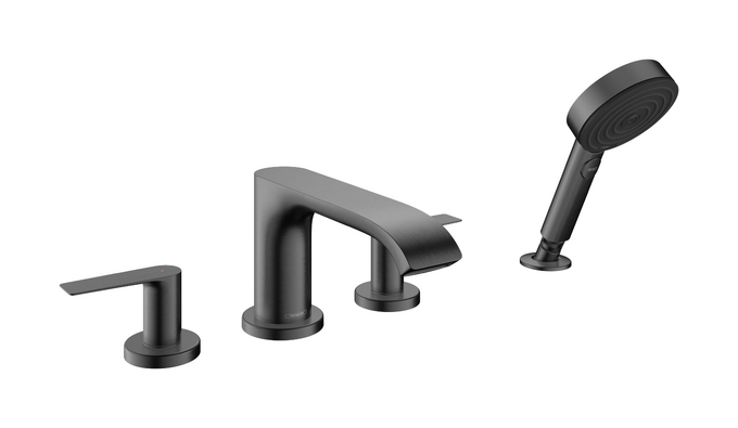 Hansgrohe Vivenis 4-Hole Roman Tub Set Trim with 1.75 GPM Handshower