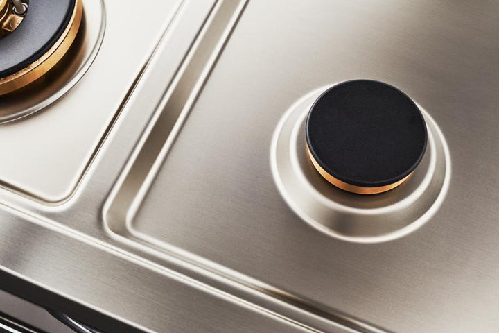 Bertazzoni 48" Master Series Range Electric Self Clean Oven 6 Brass Burners And Griddle