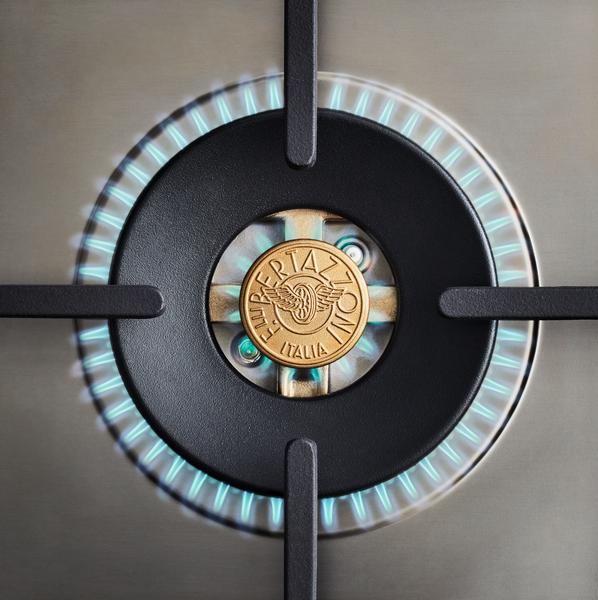Bertazzoni Professional Series Drop-In Gas Cooktop 4 Brass Burners