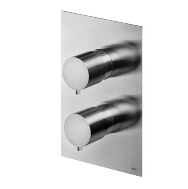 MGS Bagno Minimal Stainless Steel Thermostatic Trim with Volume Control