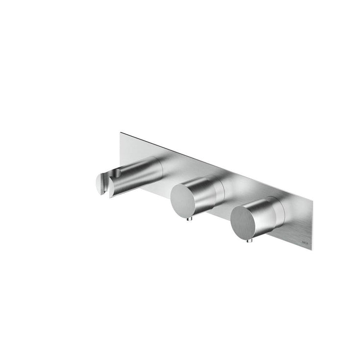MGS Bagno Minimal Stainless Steel Thermostatic Trim with Two way Diverter and Volume Control