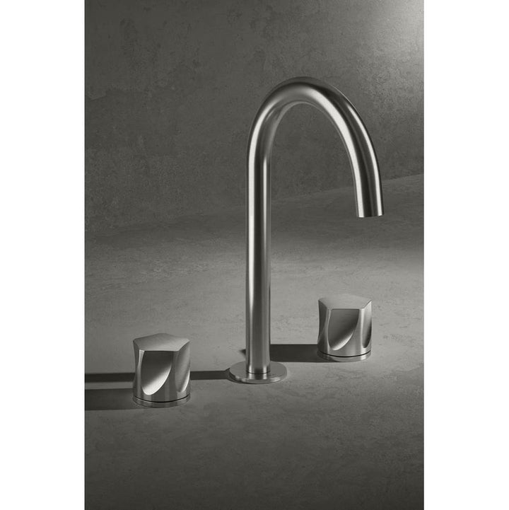 MGS Bagno Penta Widespread Stainless Steel Basin Faucet