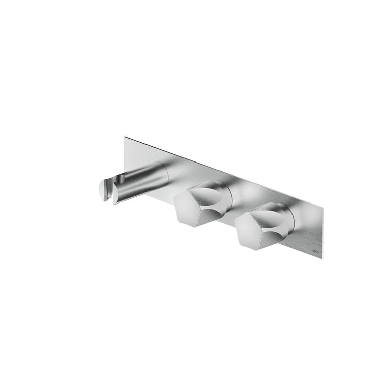 MGS Bagno Penta Stainless Steel Thermostatic Trim with Three way Diverter and Volume Control