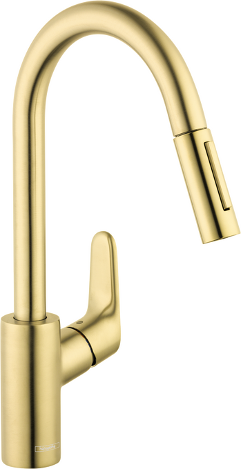 Hansgrohe Focus HighArc Kitchen Faucet 2-Spray Pull-Down 1.75 GPM