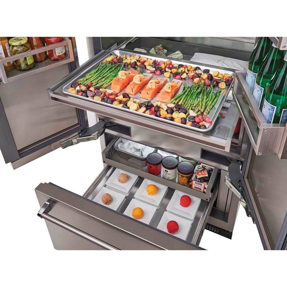 BlueStar 36" BuiltIn Refrigerator With Bottom Freezer French Door