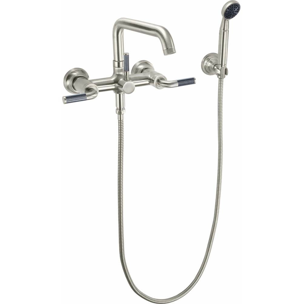 California Faucets Industrial Wall Mount Tub Filler - Low Quad Spout