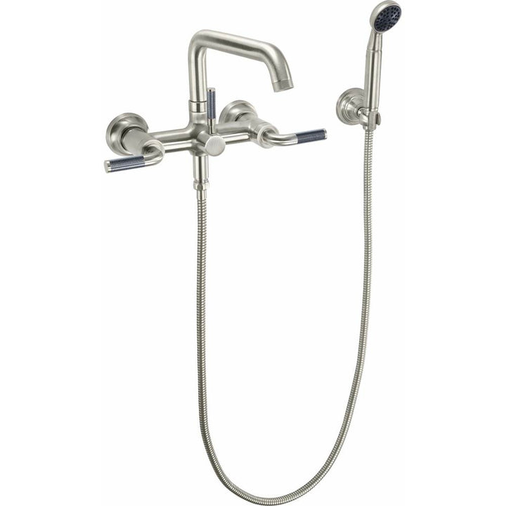 California Faucets Industrial Wall Mount Tub Filler - Low Quad Spout