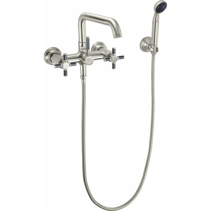 California Faucets Industrial Wall Mount Tub Filler - Low Quad Spout
