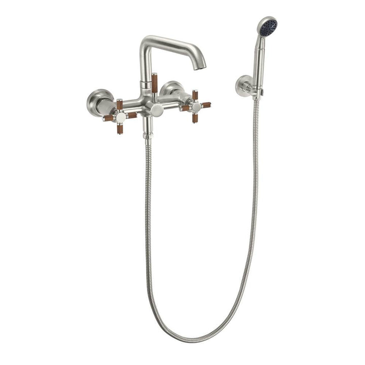 California Faucets Industrial Wall Mount Tub Filler - Low Quad Spout