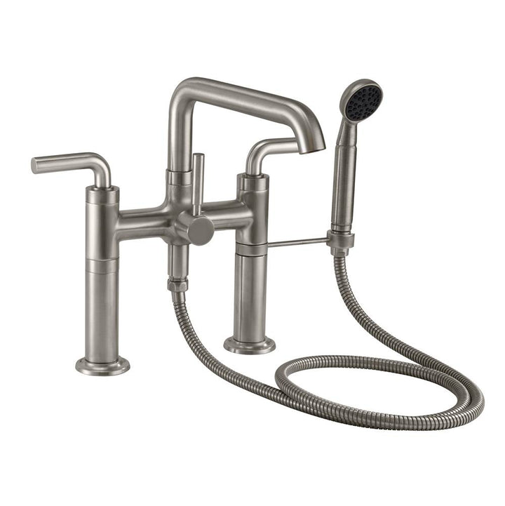 California Faucets Industrial Deck Mount Tub Filler - Low Quad Spout