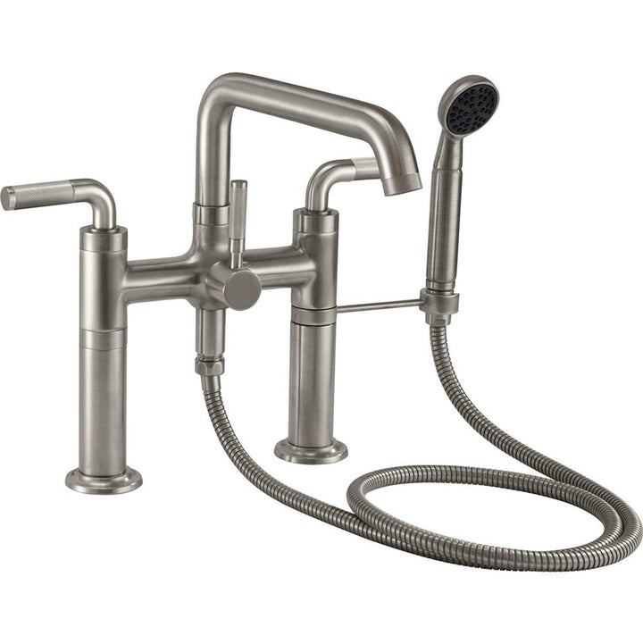 California Faucets Industrial Deck Mount Tub Filler - Low Quad Spout