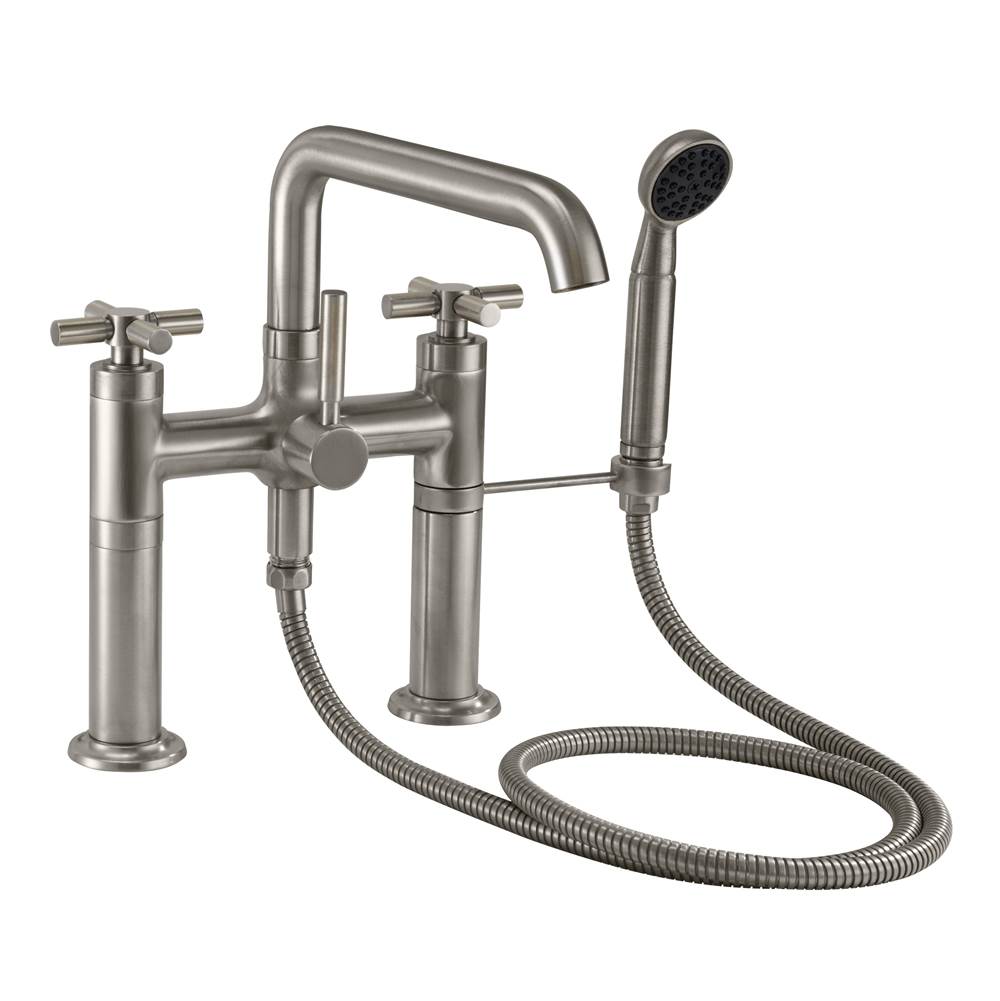 California Faucets Industrial Deck Mount Tub Filler - Low Quad Spout
