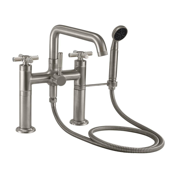California Faucets Industrial Deck Mount Tub Filler - Low Quad Spout