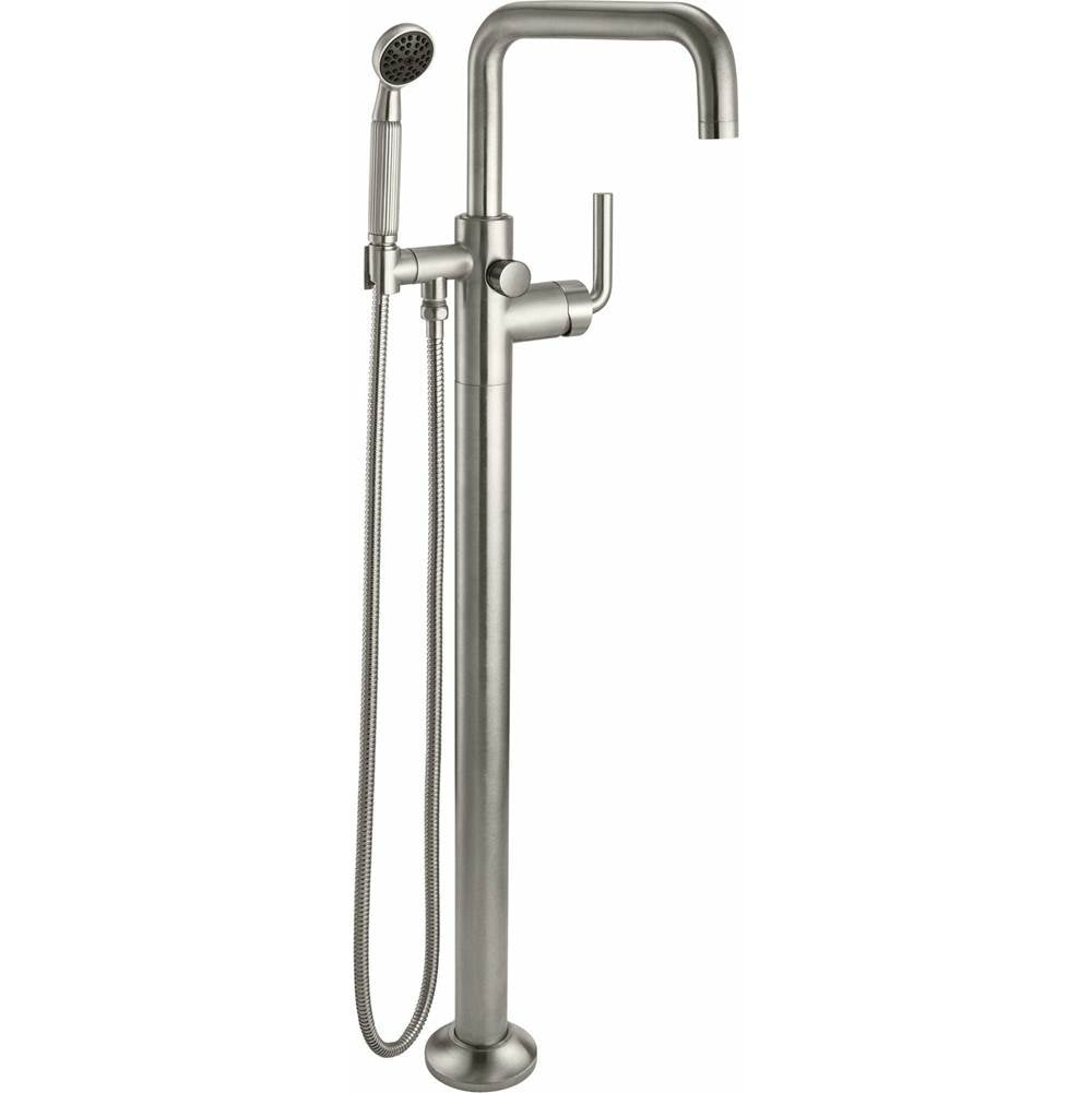 California Faucets Industrial Single Hole Floor Mount Tub Filler - Quad Spout