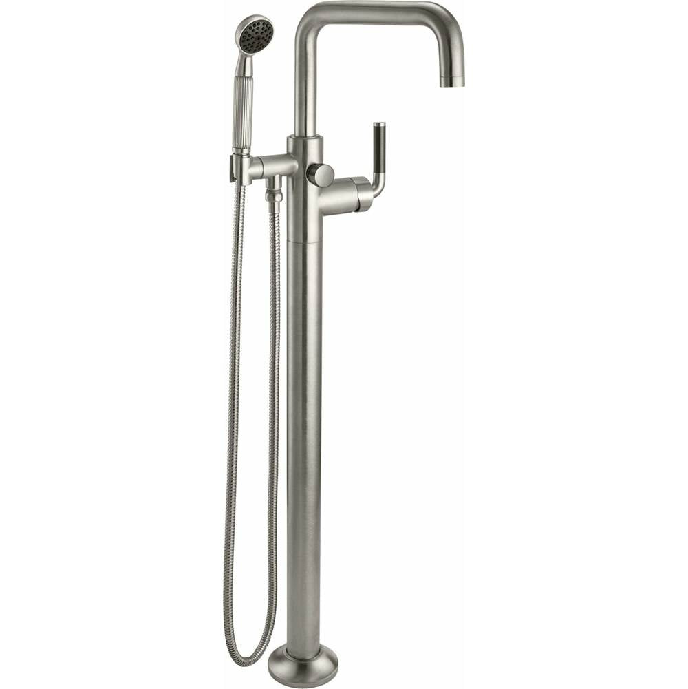 California Faucets Industrial Single Hole Floor Mount Tub Filler - Quad Spout