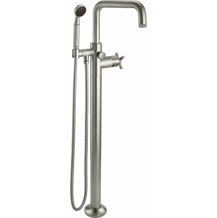 California Faucets Industrial Single Hole Floor Mount Tub Filler - Quad Spout