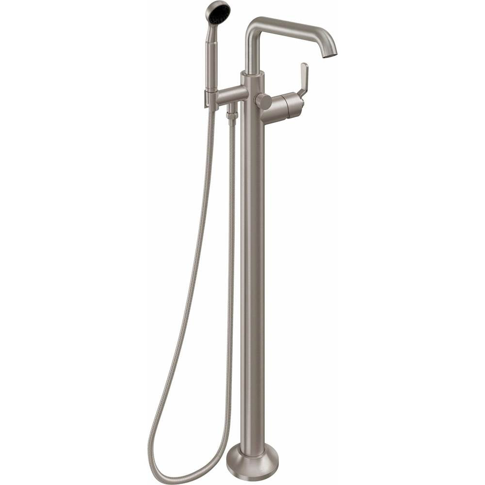 California Faucets Industrial Single Hole Floor Mount Tub Filler - Quad Spout
