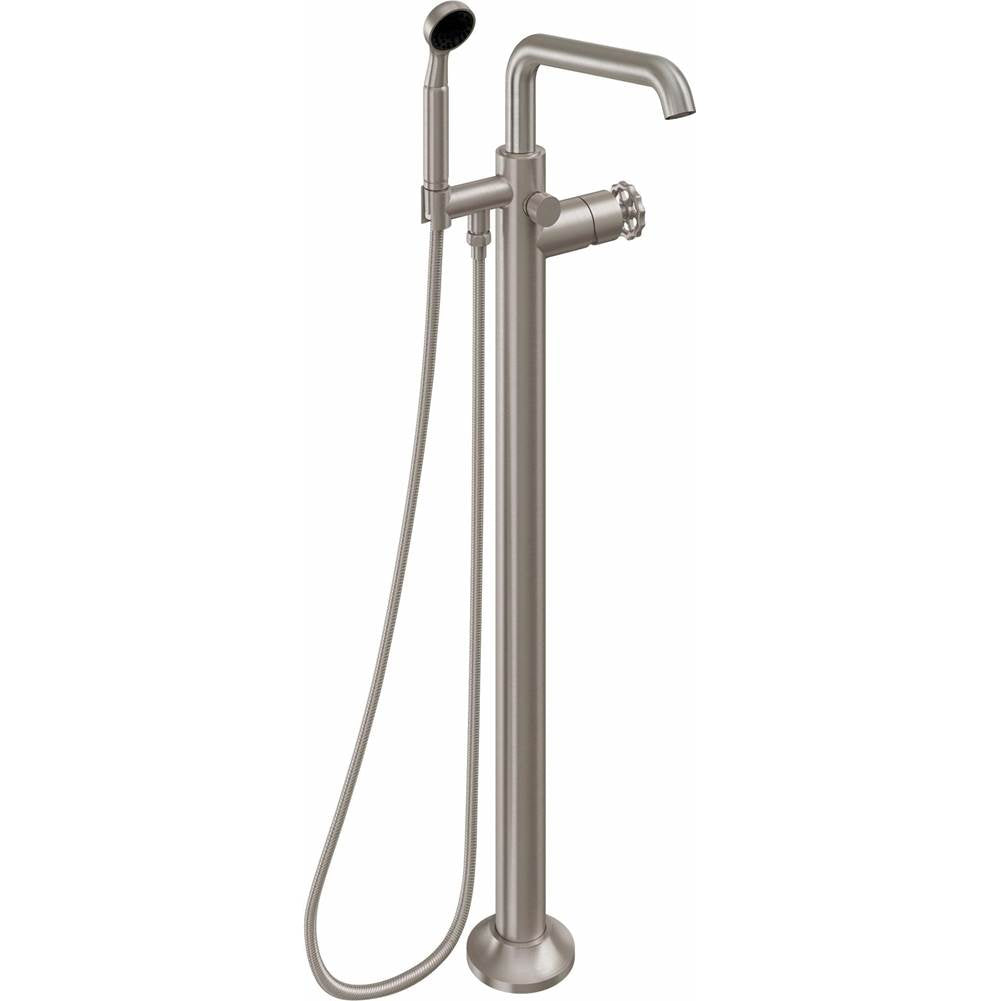 California Faucets Industrial Single Hole Floor Mount Tub Filler - Quad Spout