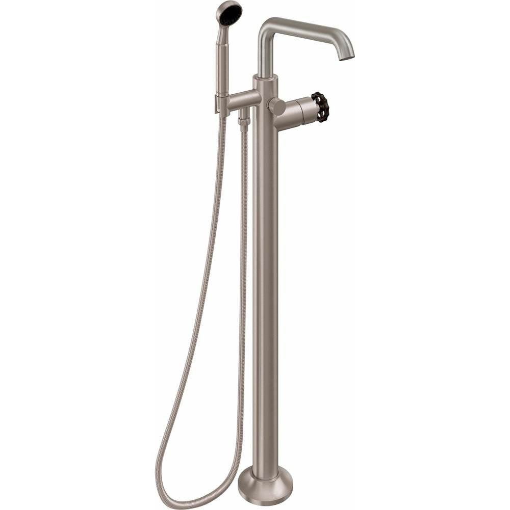 California Faucets Industrial Single Hole Floor Mount Tub Filler - Quad Spout