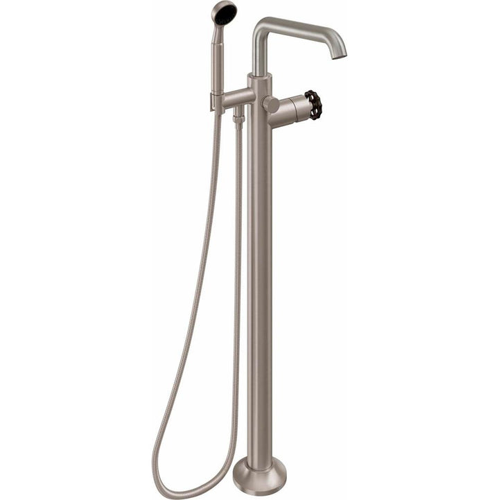 California Faucets Industrial Single Hole Floor Mount Tub Filler - Quad Spout