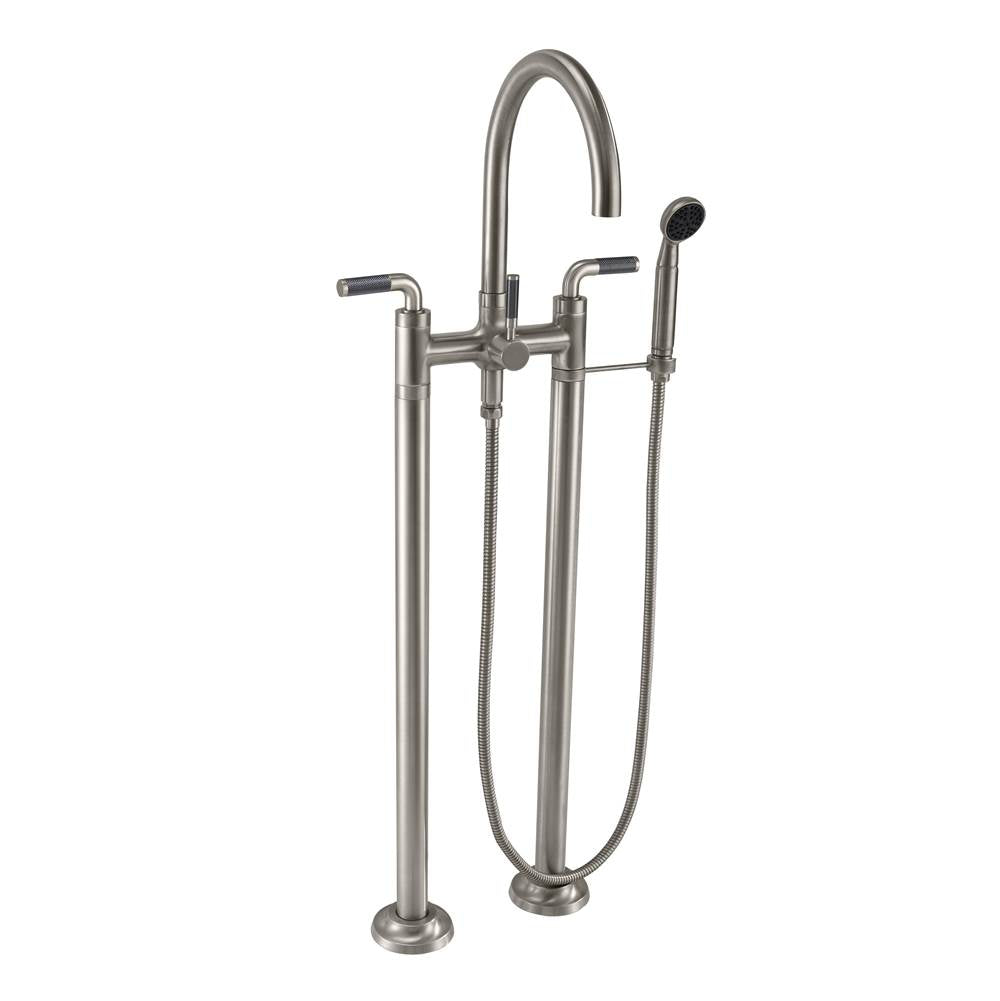 California Faucets Industrial Floor Mount Tub Filler - Arc Spout