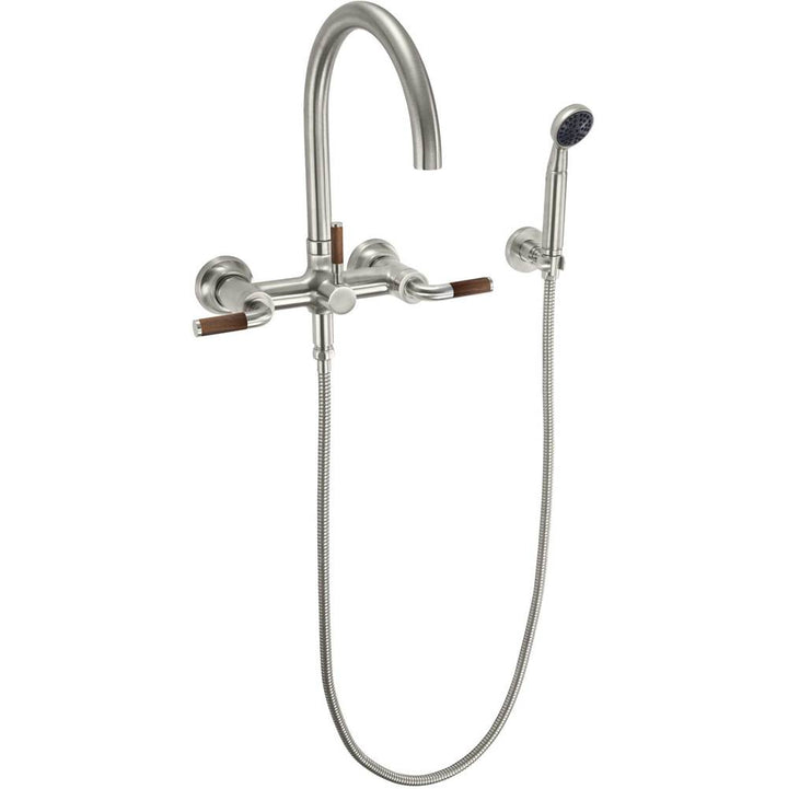 California Faucets Industrial Wall Mount Tub Filler - Arc Spout