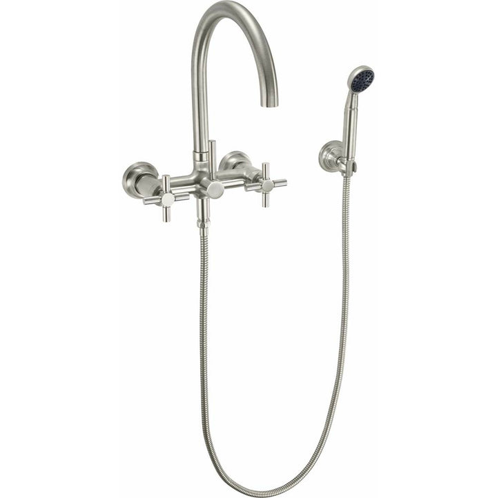 California Faucets Industrial Wall Mount Tub Filler - Arc Spout