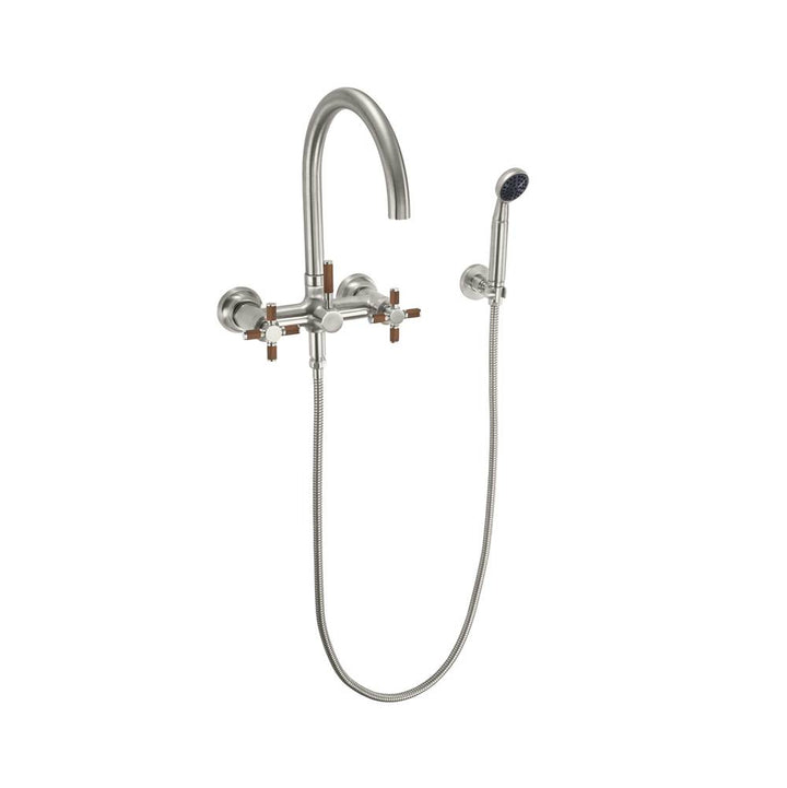 California Faucets Industrial Wall Mount Tub Filler - Arc Spout