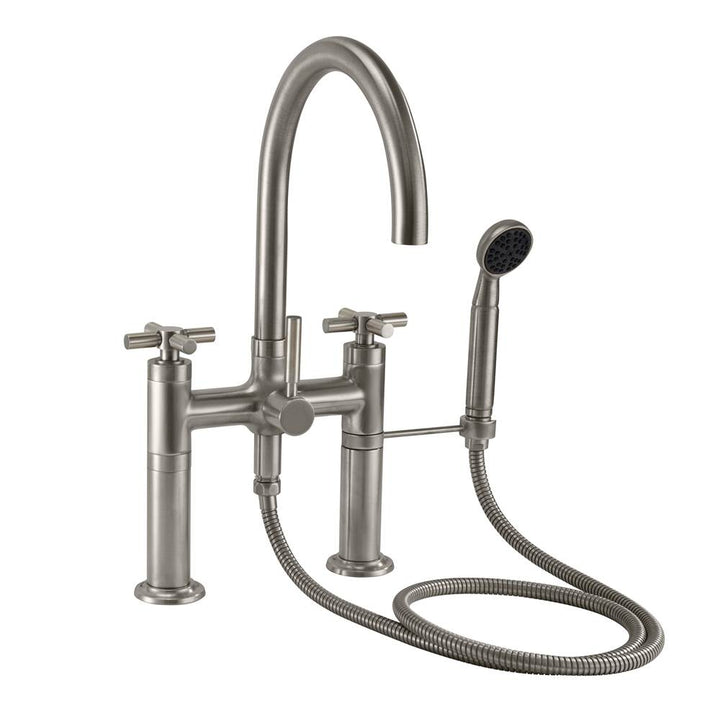 California Faucets Industrial Deck Mount Tub Filler - Arc Spout