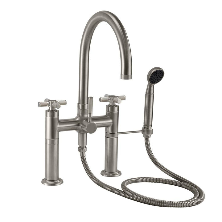 California Faucets Industrial Deck Mount Tub Filler - Arc Spout