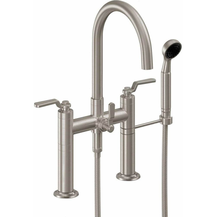 California Faucets Industrial Deck Mount Tub Filler - Arc Spout