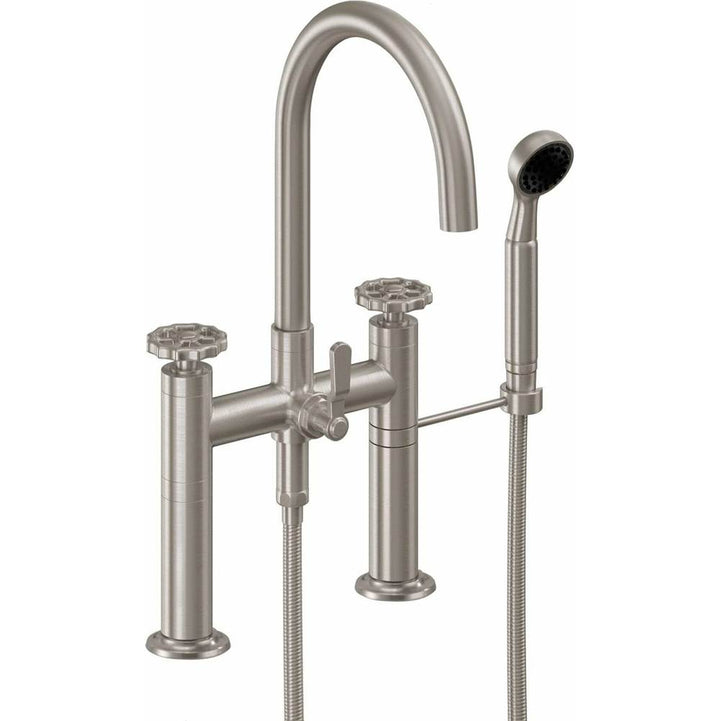 California Faucets Industrial Deck Mount Tub Filler - Arc Spout