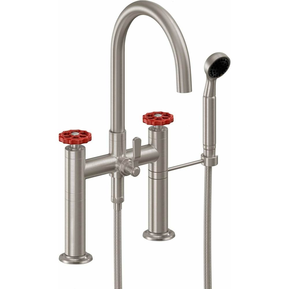 California Faucets Industrial Deck Mount Tub Filler - Arc Spout