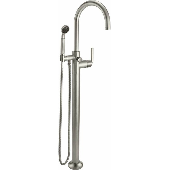 California Faucets Industrial Single Hole Floor Mount Tub Filler - Arc Spout