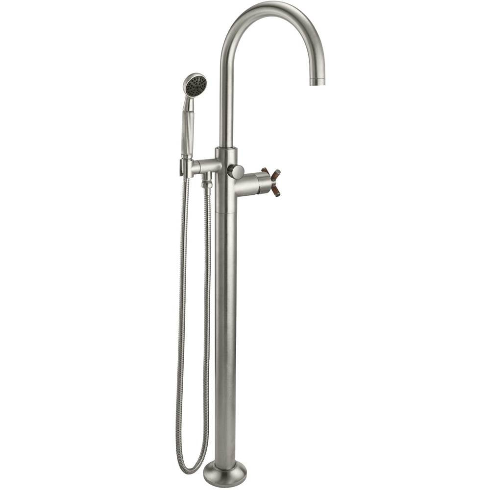California Faucets Industrial Single Hole Floor Mount Tub Filler - Arc Spout