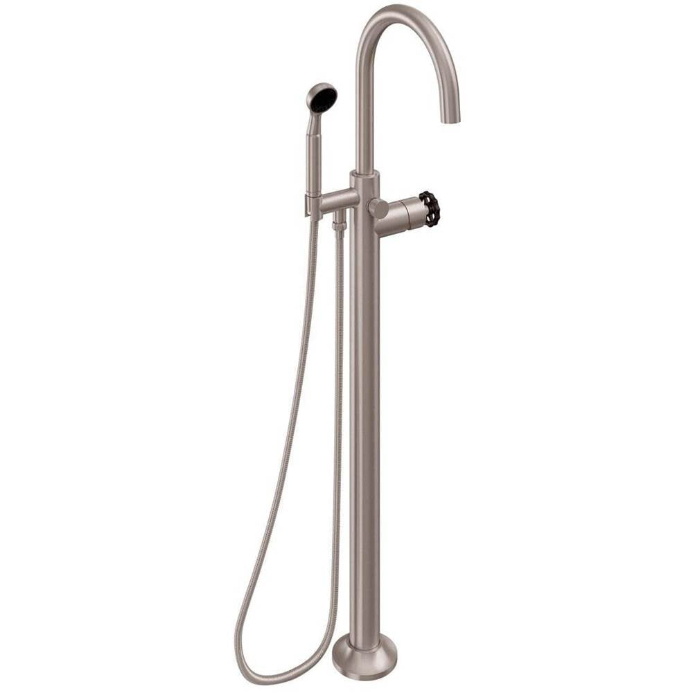 California Faucets Industrial Single Hole Floor Mount Tub Filler - Arc Spout