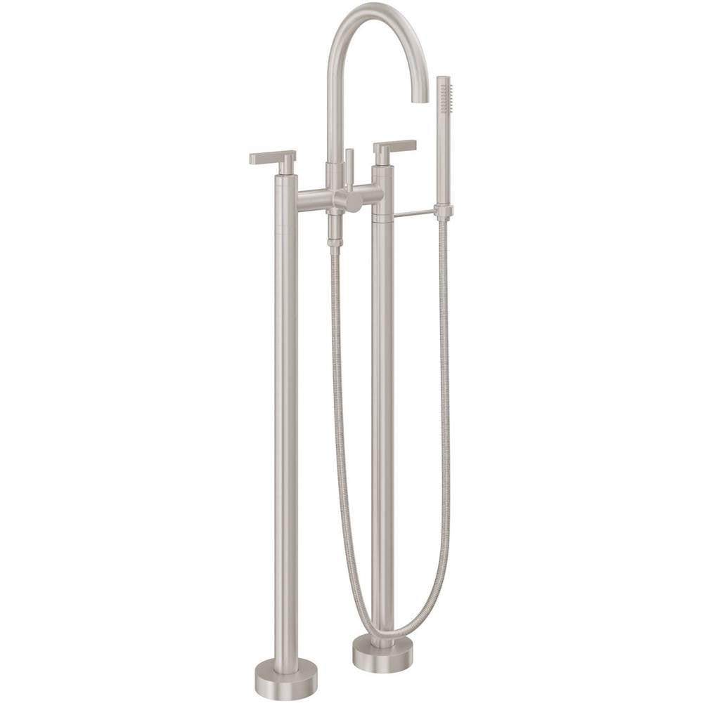 California Faucets Contemporary Floor Mount Tub Filler - Arc Spout
