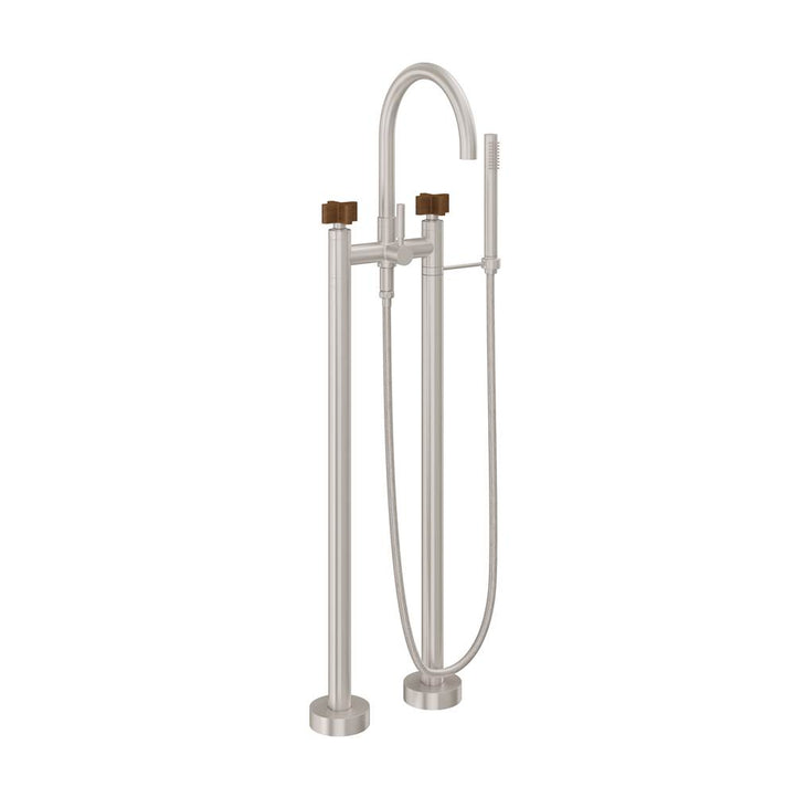 California Faucets Contemporary Floor Mount Tub Filler - Arc Spout