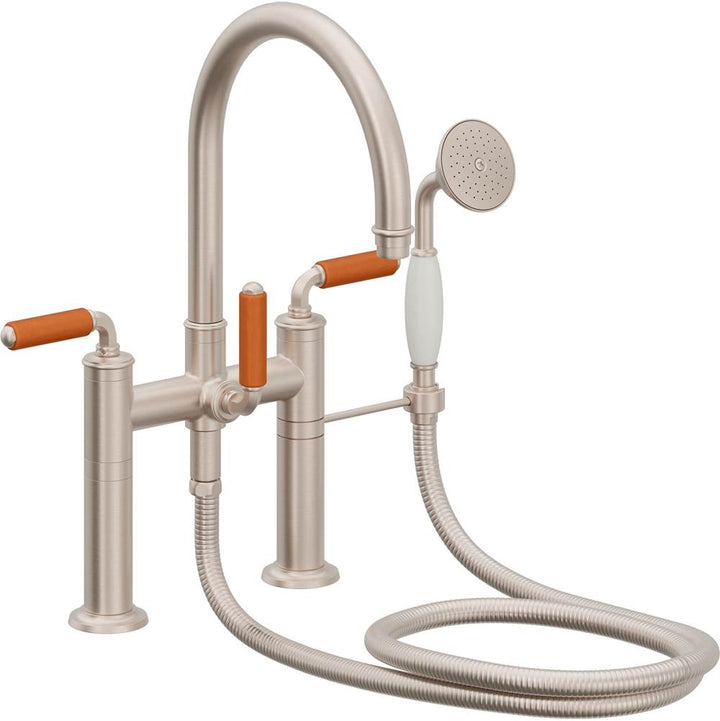 California Faucets Traditional Deck Mount Tub Filler - Arc Spout