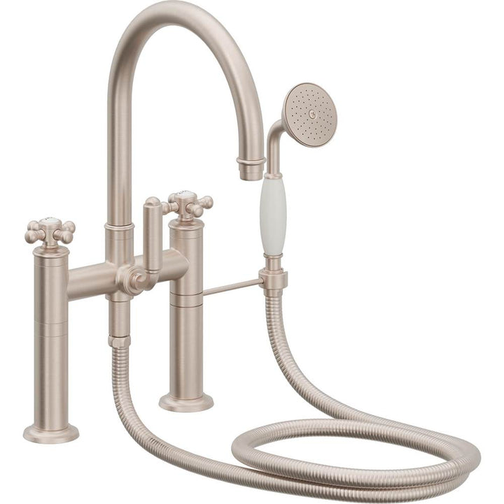 California Faucets Traditional Deck Mount Tub Filler - Arc Spout