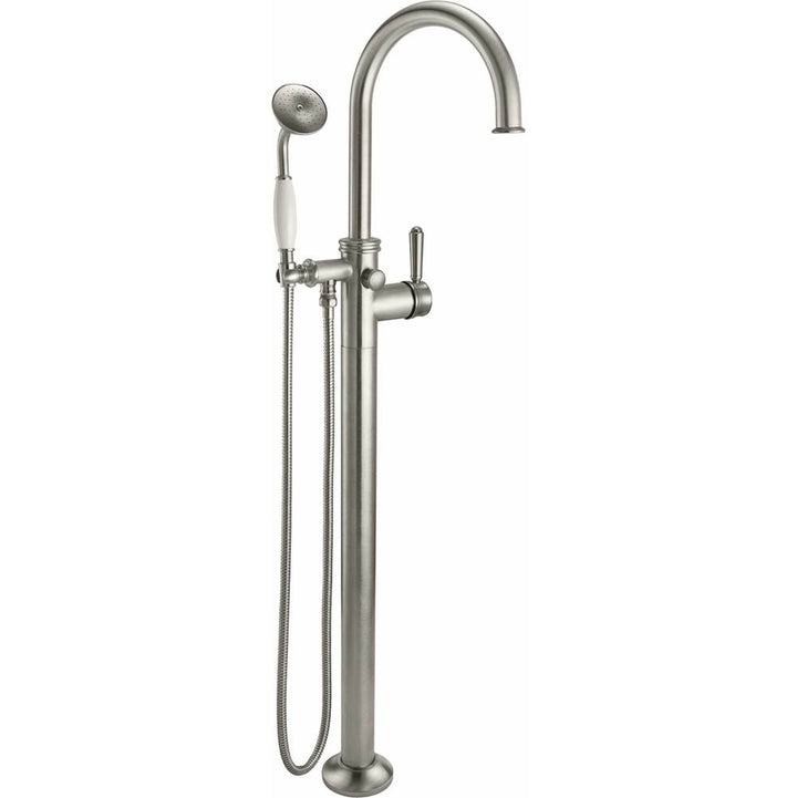 California Faucets Traditional Single Hole Floor Mount Tub Filler - Arc Spout